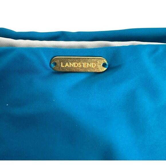 Lands End Womens Swim Skirt with Built in Brief size 8 Blue - Picture 5 of 7